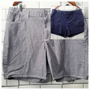 Lee Riders | Union Bay Ladies Lot Of 2 Plus Size Shorts Cotton Spandex Blend Fab